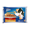 Felix Fantastic Multipack Meat and Chicken in Jelly - Pouch 4x100g