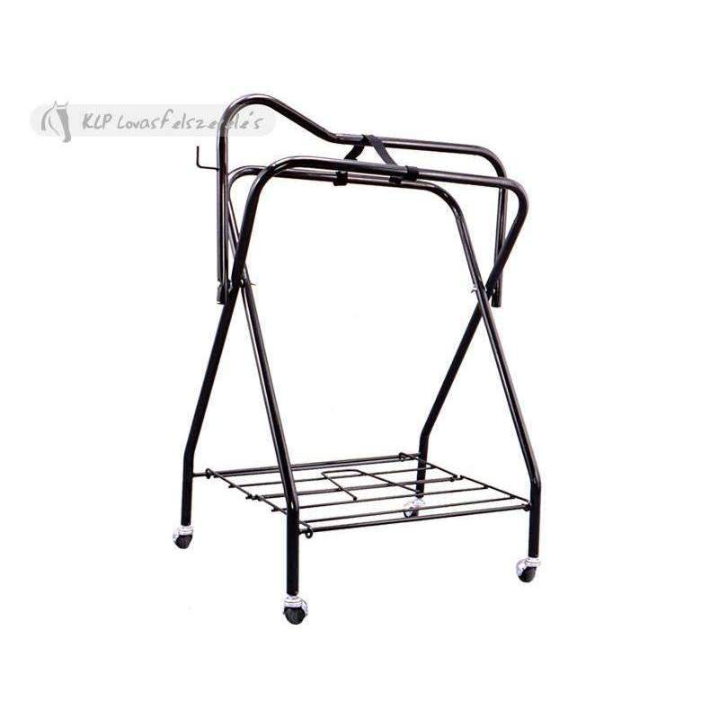 Folding Saddle Display Stand 4 Wheels