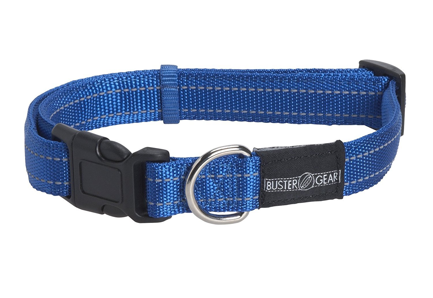 Kruuse Buster Adjustable Reflective Collar, Medium, Blue