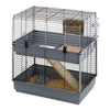 Ferplast Cavie 80 Double Guinea Pig Cage, With Two Floors