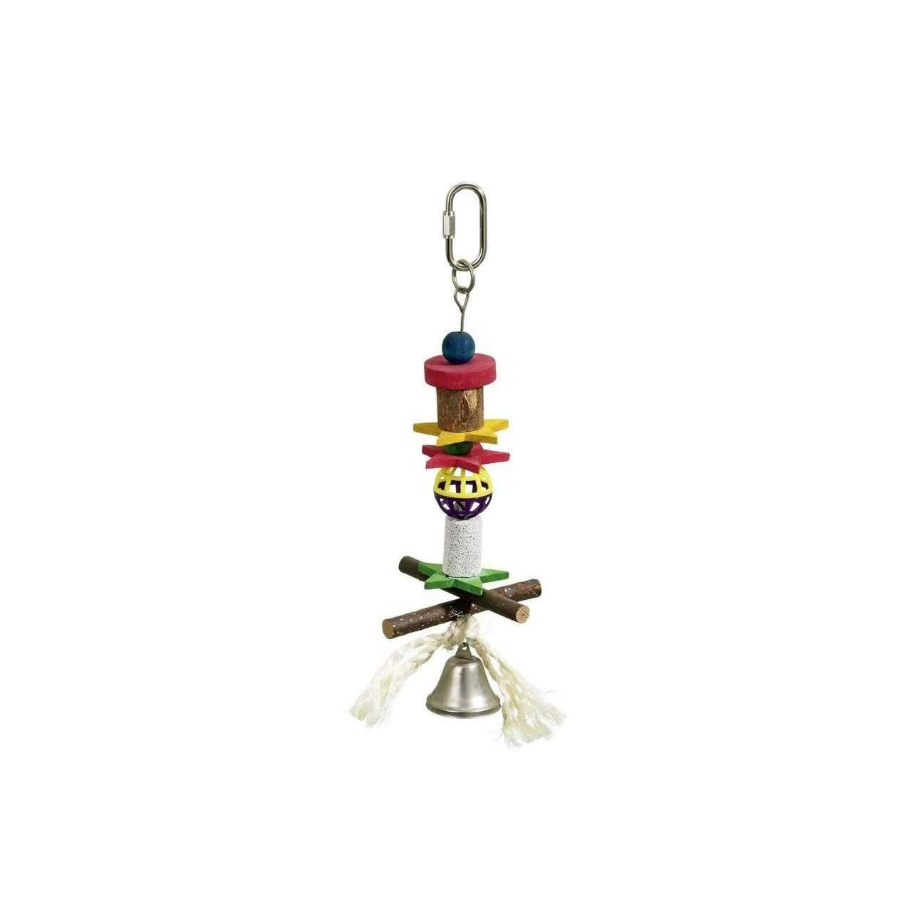 Karlie Bird Toys lava wooden bell size 32cm toys for birds