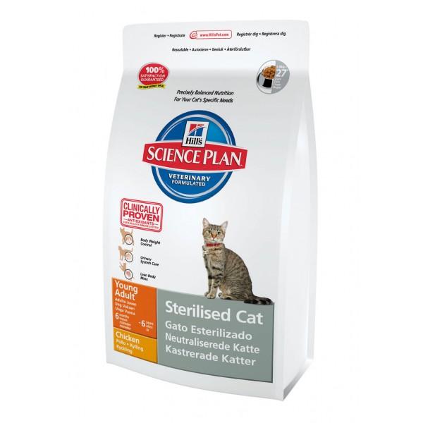 Hill's Feline Young Adult Sterilised Cat Chicken 1,5kg