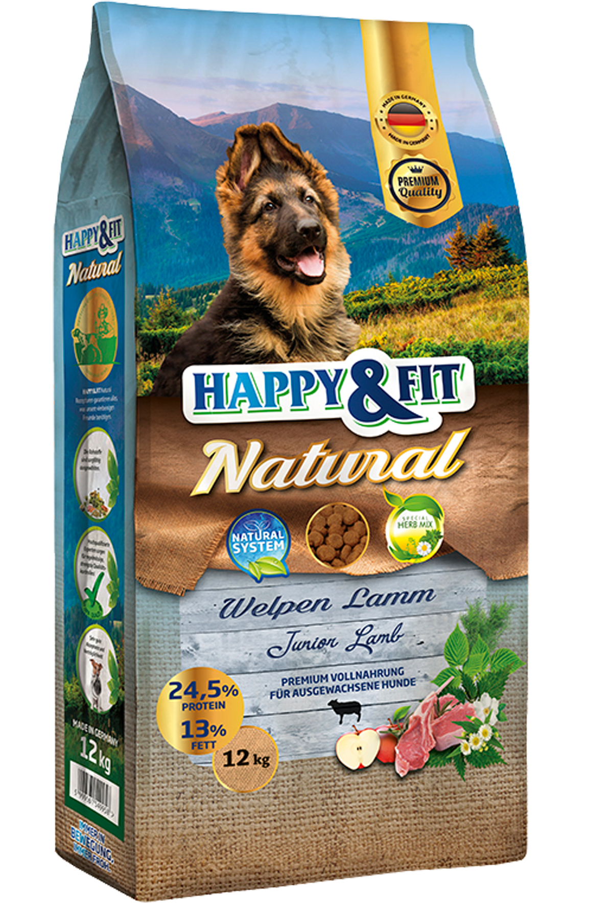 Happy & Fit Natural Junior Lamb - 12kg