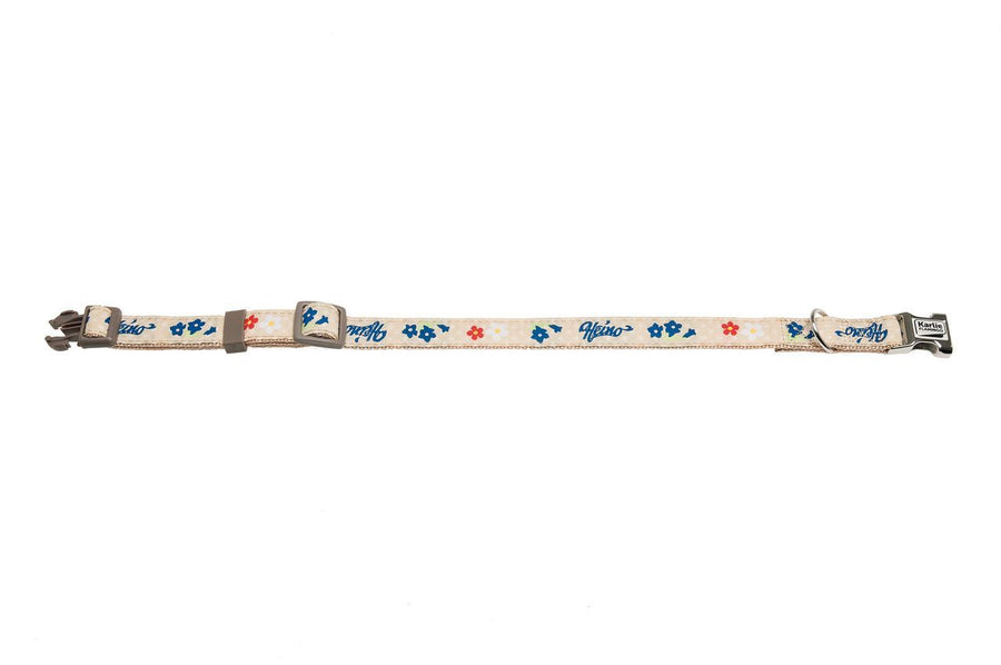 Karlie Enzian By Heino Nylon Collar - 25mm x 45 - 65cm - Beige