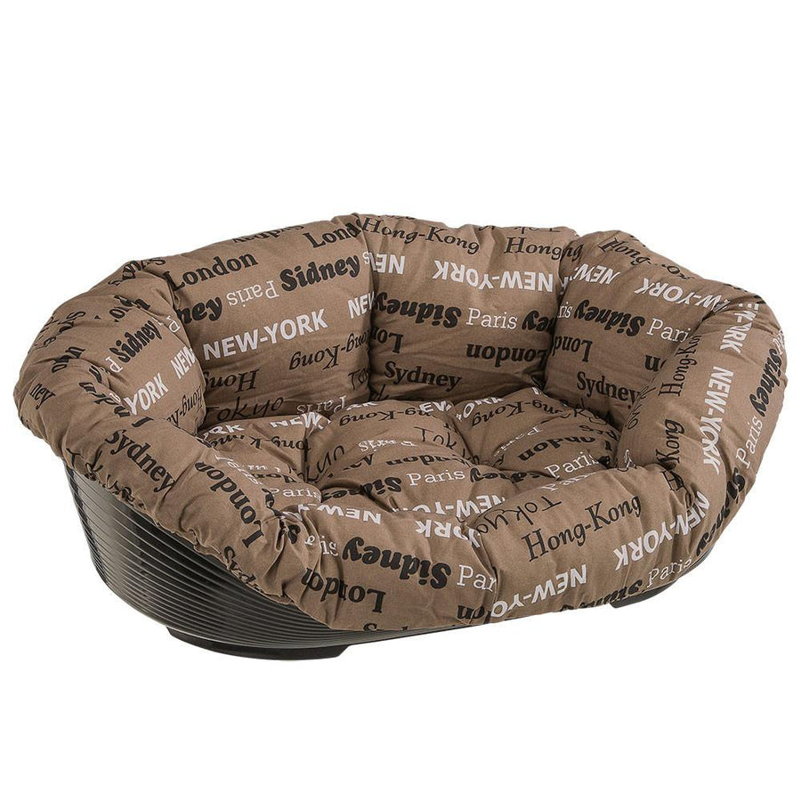Ferplast Sofa 6 Dog,Cat Plastic Bed Sofa With Cushion - Black