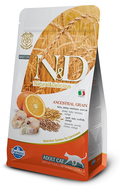 Farmina N&D Low Grain Cod Fish & Orange Adult - 300g