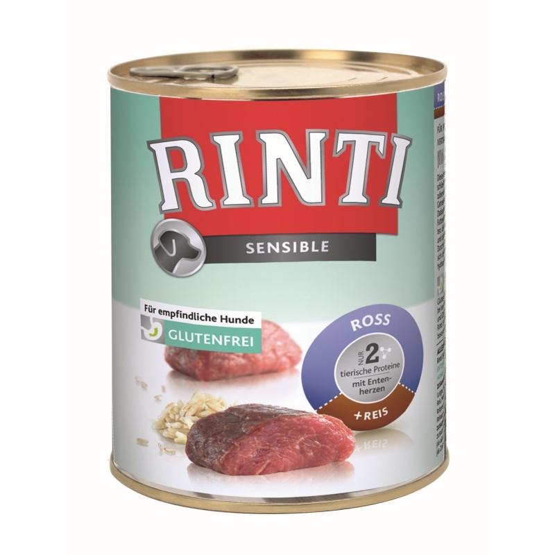 Rinti Sensible Horse & Duck Heart & Rice - 800 g