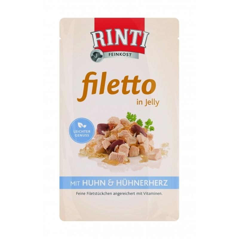 Rinti Filetto Chicken & Chicken Heart In Jelly - 125g