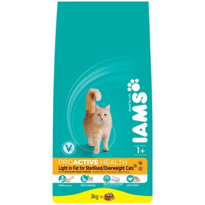 Iams Cat Adult Light Chicken 2,55kg