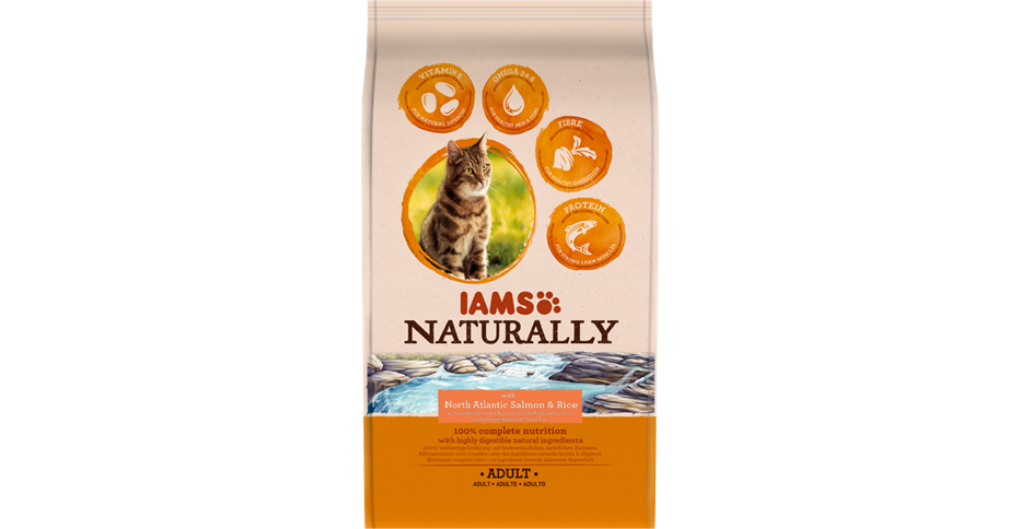 Iams Naturally Cat Adult North Atlantic Salmon & Rice 700gr