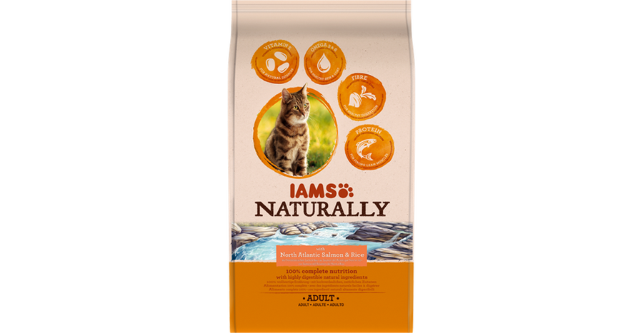 Iams Naturally Cat Adult North Atlantic Salmon & Rice 700gr