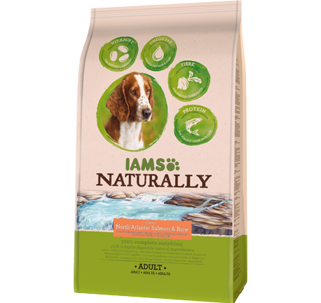Iams Naturally Dog Adult North Atlantic Salmon & Rice 2,7Kg