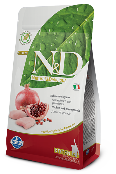 Farmina N&D Grain Free Chicken & Pomegranate Kitten - 1.5kg